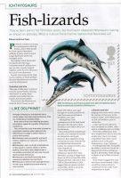 Ichthyosaurs article in the STAMP magazine