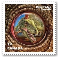 Dimetrodon borealis on stamp of Canada 2016