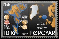 Intrusions on stamp of the Faroe Islands 2009