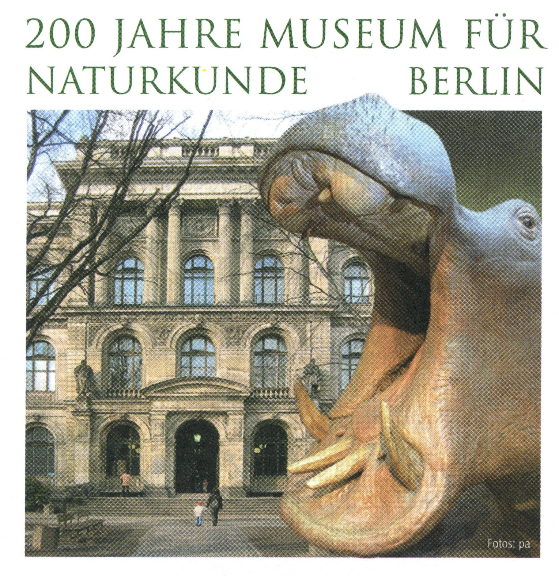 The main building of of Museum fuer Naturkunde in Berlin on cachet of FDC of Germany 2010