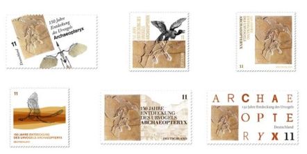 Draft of Archaeopteryx stamp of Germany 2011