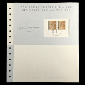 Archaeopteryx stamp of Germany 2011 on circulated cover