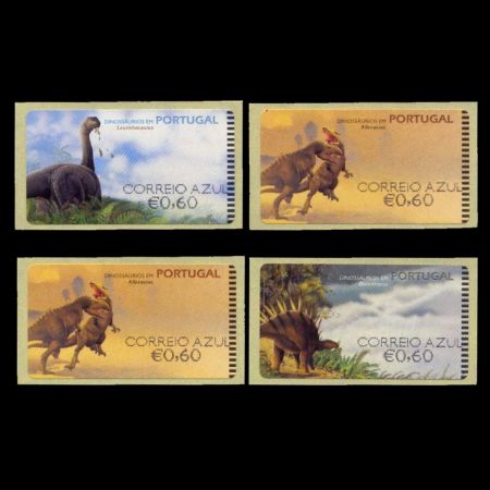 dinosaur ATM stamps of Portugal 2002
