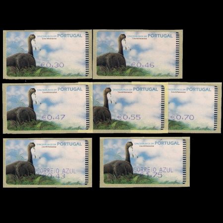 dinosaurs ATM stamps of Portugal 2003 printed by SMD machine