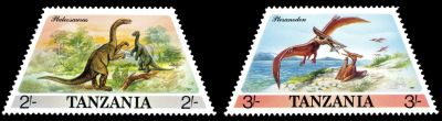 Prehistoric and modern animals on stamps of Tanzania