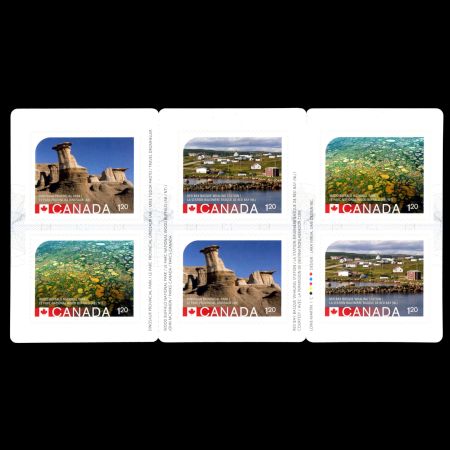 UNESCO World Heritage Sites self adhesive stamps of Canada 2015