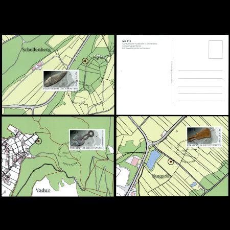 Archaeological finds in Liechtenstein: Utensils on Maxi Cards from 2016