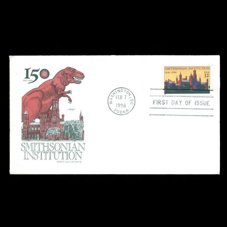 USA 1996 FDC of 150th anniversary of the founding of the Smithsonian Institution