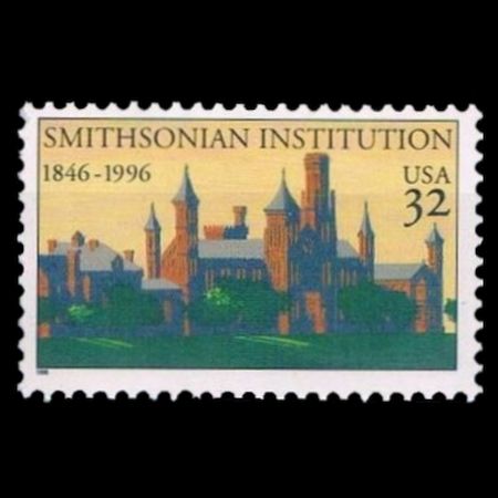USA 1996 stamp of 150th anniversary of the founding of the Smithsonian Institution