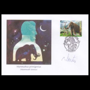 Prehistoric animals on FDC of France 2008
