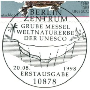 Messel Pit on postmark of Germany 1998