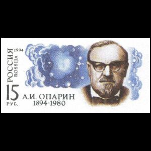 A.I. Oparin on imprinted stamp from Postal Stationary of Russia 1993