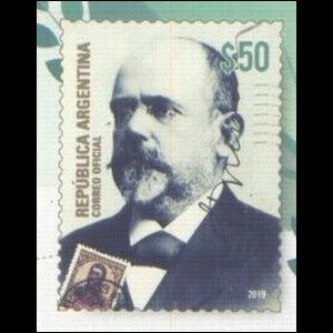 Francisco Pascasio Moreno  imprinted-stamp of Argentina 2019
