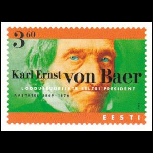 Karl Ernst von Baer on postal stationery of Estonia 2003