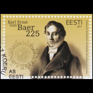 Karl Ernst von Baer on postal stationery of Estonia 2017