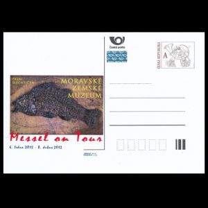 prehistoric fish on personalized postal stationery of Czech Republic 2012