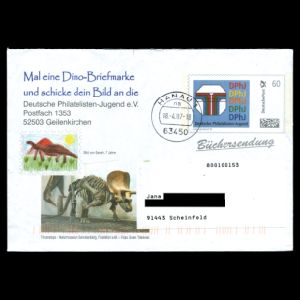 Triceratops on  postal stationery of Germany 2007