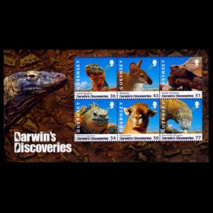 stamps of Darwin's Discoveries of Guernsey 2009