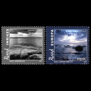 Jomala and Koekar islands on stamps of Aland 2011