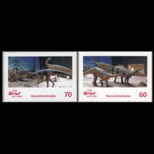 Dinosaurs of personalized stamps of Biberpost 2014
