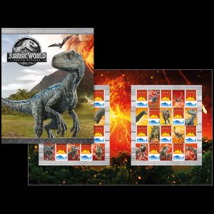 Dinosaurs on personalized stamps of Australia