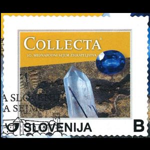 Cretaceous fish from Komen on personalized stamp of Slovenia 2016