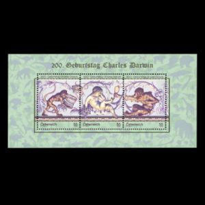 Charles Darwin on stamps of Austria 2009