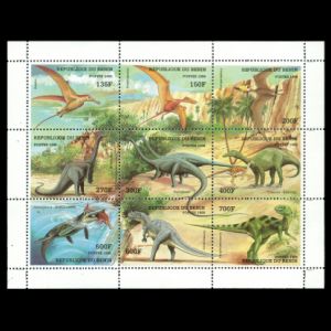 Dinosaurs and other prehistoric animals on stamps of Benin 1998
