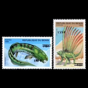 Prehistoric animals on stamps of Benin 2000