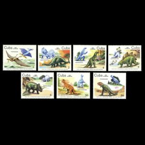 Dinosaurs of Baconao National Park on stamps of Cuba 1985