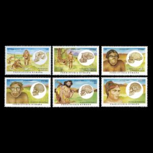 Human evolution on stamps of Cuba 1997