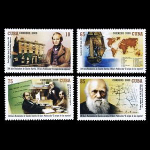 stamps of Charles Darwin of Cuba 2009