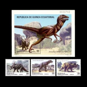 dinosaurs on stamps of Equatorial Guinea 1994