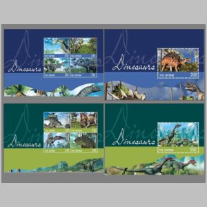 Dinosaurs on stamps of Gambia 2014