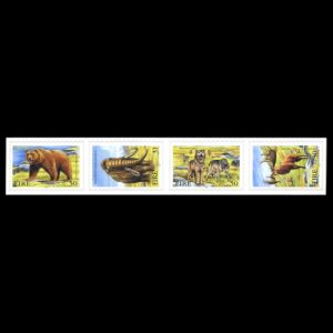 Prehistoric animals on self-adhesive stamps of Ireland 1999