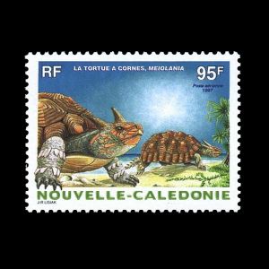 Prehistoric animals on stamps of New Caledonia 1997