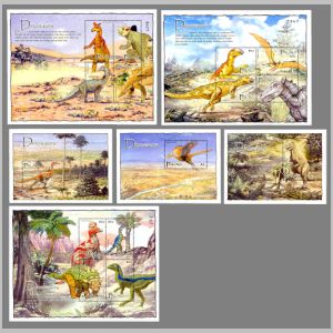 Dinosaurs and other prehistoric animals on stamps of Palau 2004