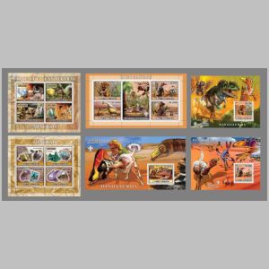 Dinosaurs and other prehistoric animals on stamps of Sao Tome e Principe 2007