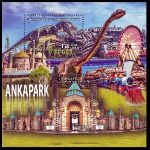 Dinosaurs on Ankapark stamps of Turkey 2017