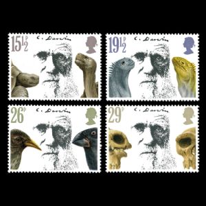 Charles Darwin on stamps of Great Britain 1982
