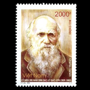 stamp of Charles Darwin of Vietnam 2009