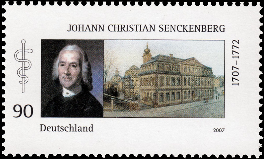 Johann Christian Senckenberg on  stamp of Germany 2007