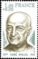 Abbe (Henri) Breuil on stamp
