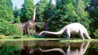 Dinosaur figures from Dinosaur park at Bautzen