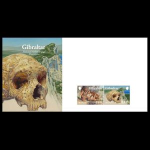 Neandertals on FDC of Gibraltar 2025