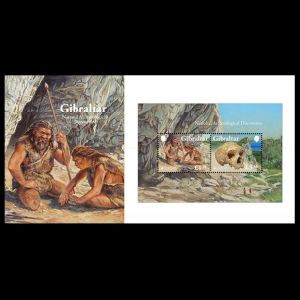 Neandertals on FDC of Gibraltar 2025