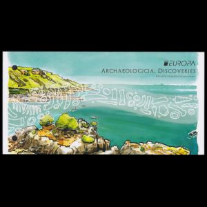Presentation pack with Europa 2025 - National Archaeological Discoveries stamps of Jersey 2025chec