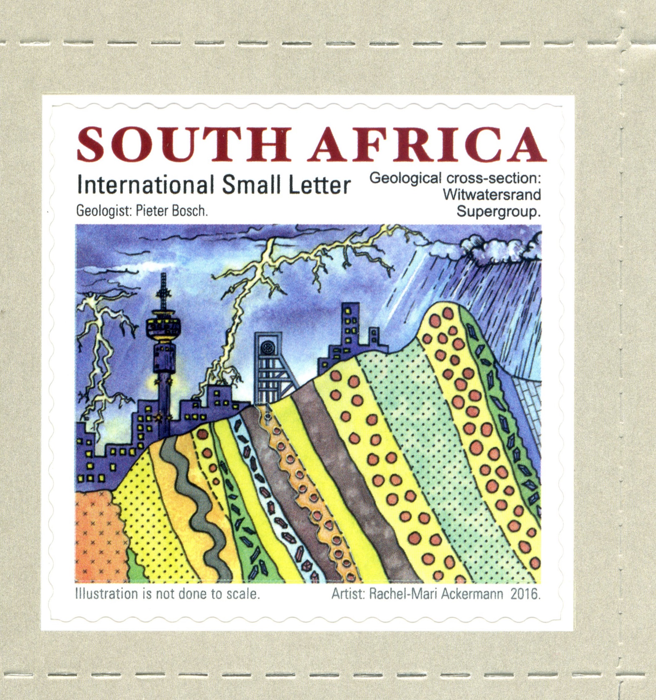Stamp celebrates SA geology