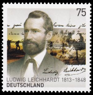 Ludwig Leichhardt on stamp of Germany 2013
