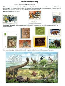 Vertebrate Paleontology, one page exhibity by Michael Kogan